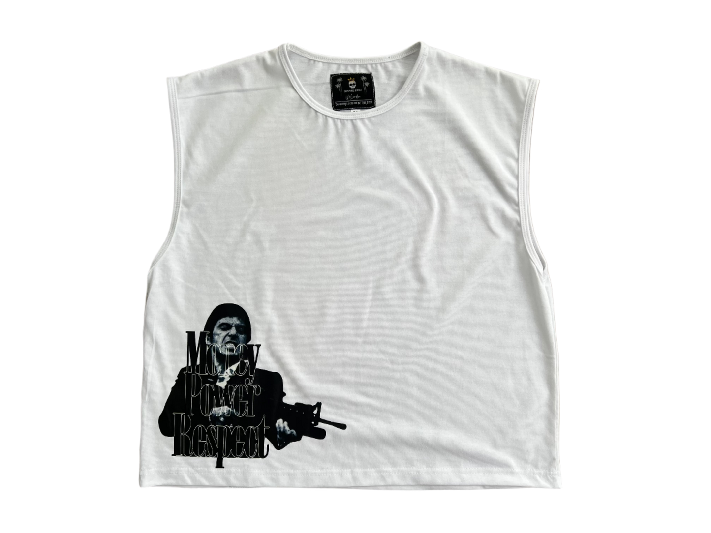 "Lowlife" White Vest